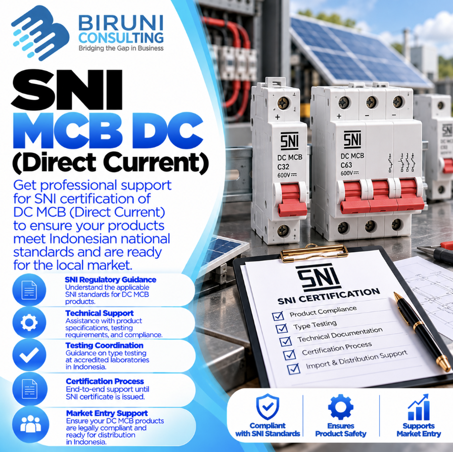 SNI for DC MCB (Direct Current)